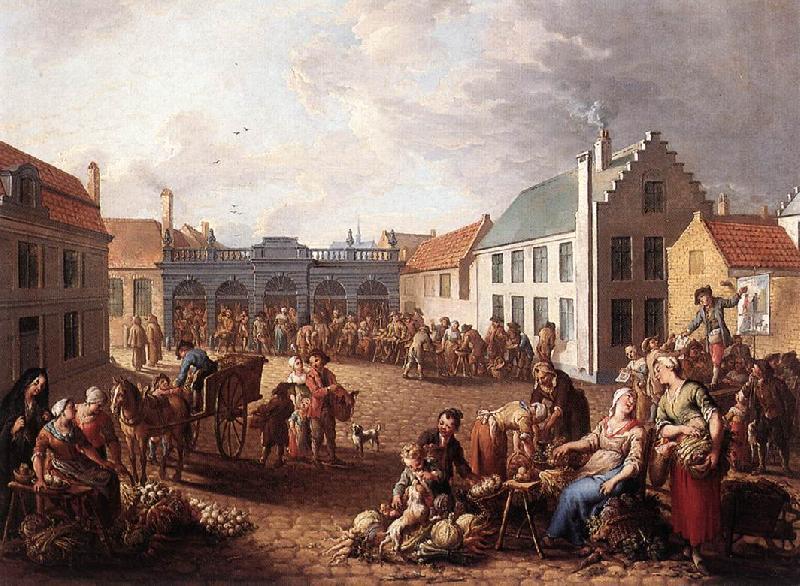 GAREMIJN, Jan Antoon The Pandreitje in Bruges dg oil painting image